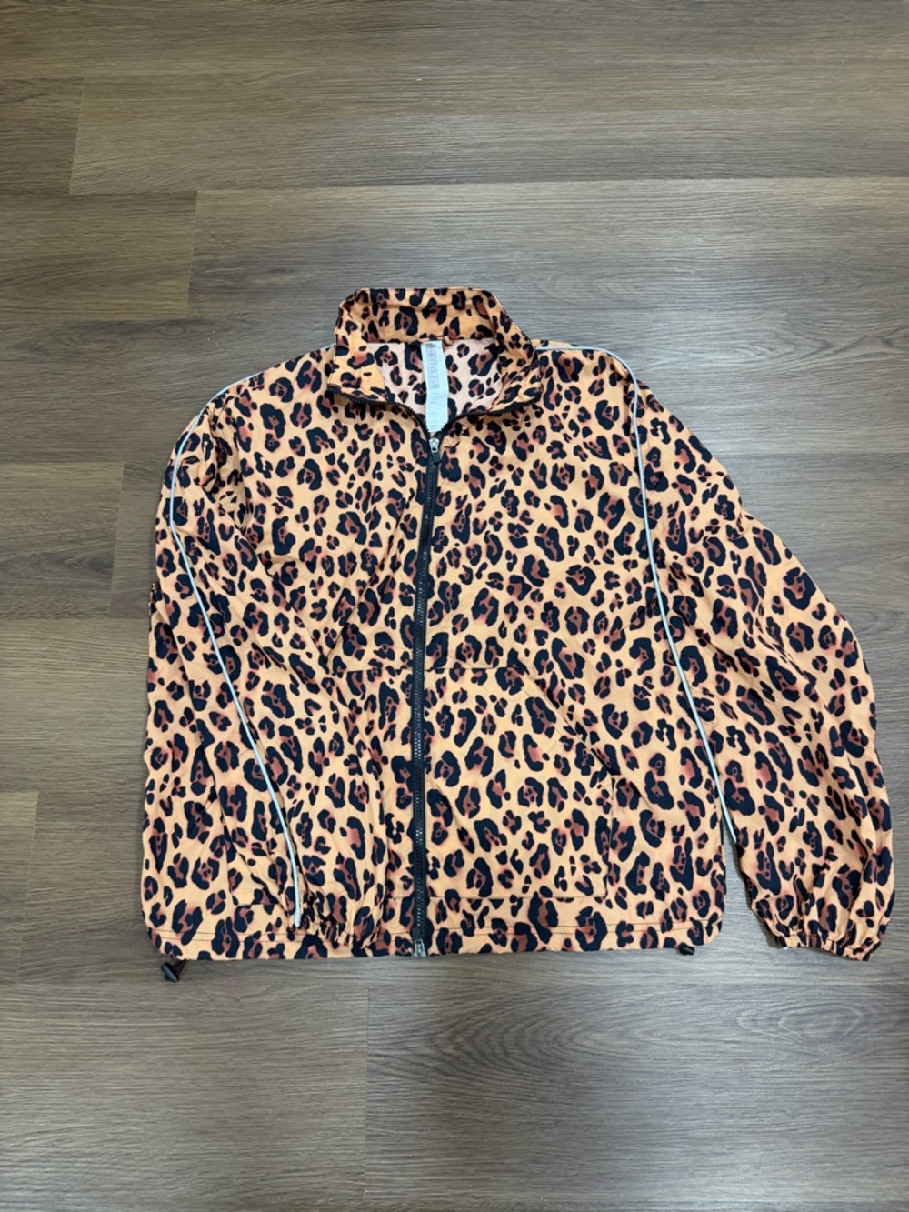 Fabletics leopard print running jacket